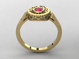 round pattern ring 3D प्रिंट मॉडल
