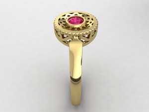 round pattern ring 3D प्रिंट मॉडल