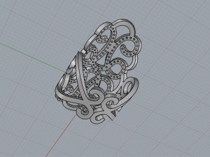 pattern ring Model Cetak 3D