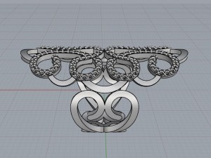 pattern ring Model Cetak 3D