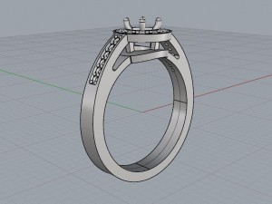 citrine halo ring Modèles 3D en vedette