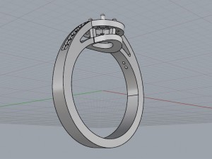 citrine halo ring Modèles 3D en vedette