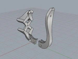 round garnet earrings 3D Print Model