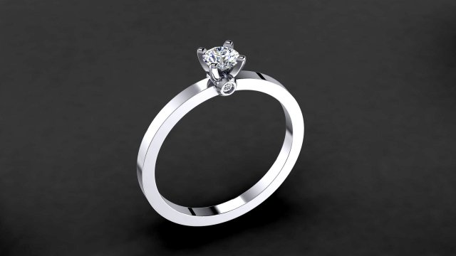 engagement ring model 005 3D Print Model .c4d .max .obj .3ds .fbx .stl .blend 