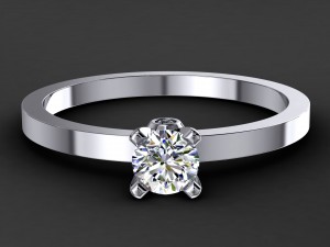 engagement ring model 005 3D Print Model