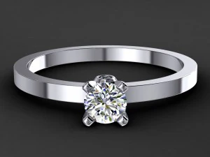 engagement ring model 005 3D Print Model
