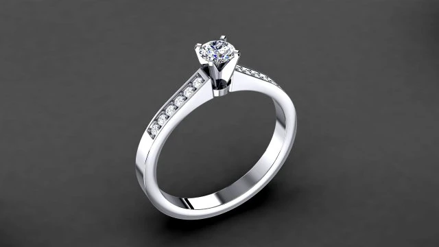 engagement chanel set ring 3D Print Model .c4d .max .obj .3ds .fbx .stl .blend 