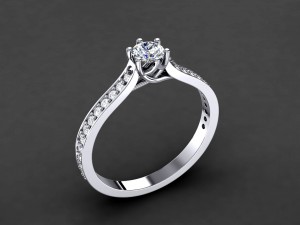engagement crossover setting ring 3D Print Model