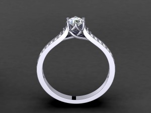 engagement crossover setting ring Model Cetak 3D