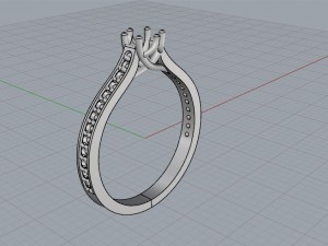 engagement crossover setting ring Model Cetak 3D