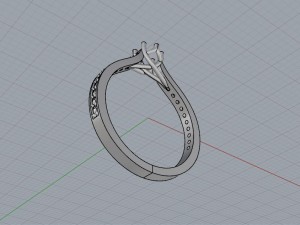 engagement crossover setting ring Model Cetak 3D