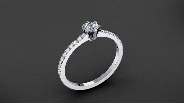 engagement ring model 002 3D Print Model .c4d .max .obj .3ds .fbx .stl .blend