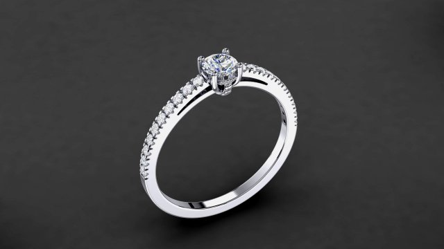 engagement ring model 003 3D 打印模型 .c4d .max .obj .3ds .fbx .stl .blend 