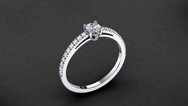 engagement ring model 003 3D Print Model .c4d .max .obj .3ds .fbx .stl .blend