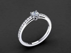 engagement ring model 003 3D Print Model