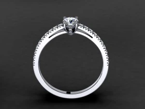 engagement ring model 003 3D Print Model