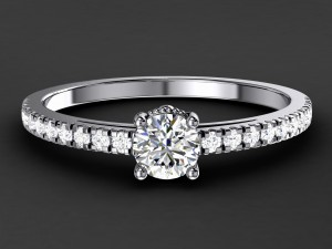 engagement ring model 003 3D 打印模型