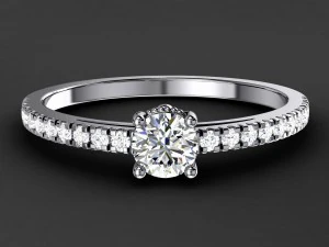 engagement ring model 003 3D Print Model