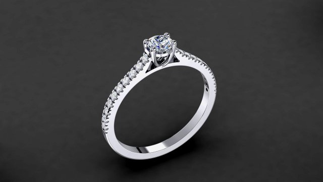 engagement ring model 004 3D Print Model .c4d .max .obj .3ds .fbx .stl .blend 