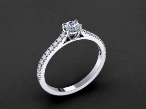 engagement ring model 004 3D Print Model
