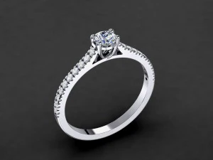 bague de fian&ccedil;ailles mod&egrave;le 004 Modèles 3D en vedette