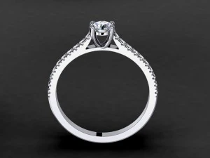 engagement ring model 004 3D Print Model