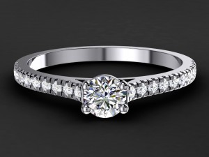 engagement ring model 004 3D Print Model