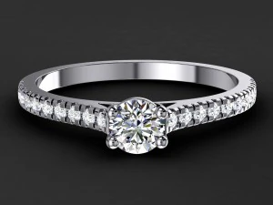 engagement ring model 004 3D Print Model