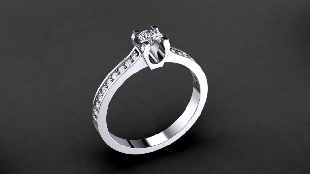 engagement ring model 001 3D Print Model .c4d .max .obj .3ds .fbx .stl .blend