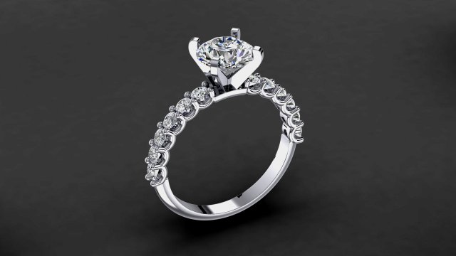 engagement ring model 006 3D Print Model .c4d .max .obj .3ds .fbx .lwo .lw .lws