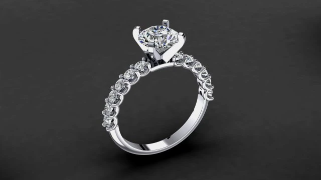 engagement ring model 006 3D Print Model .c4d .max .obj .3ds .fbx .stl .blend 