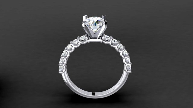 Download engagement ring model 006 3D Model