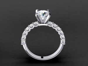 engagement ring model 006 Modello di stampa 3D