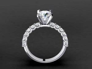 engagement ring model 006 3D Print Model