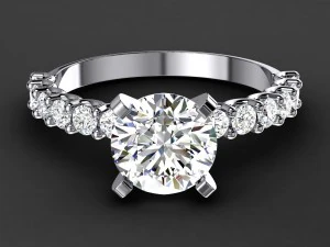 engagement ring model 006 3D Print Model