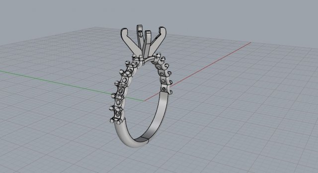 Download engagement ring model 006 3D Model