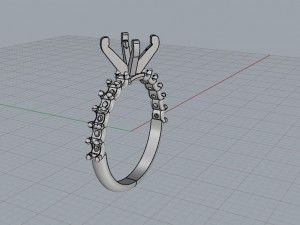 engagement ring model 006 Modello di stampa 3D
