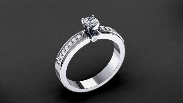 engagement ring model 007 3D Print Model .c4d .max .obj .3ds .fbx .stl .blend