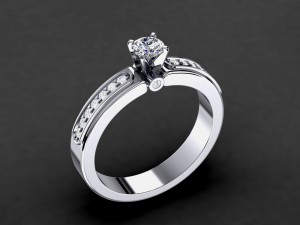 engagement ring model 007 3Dプリントモデル