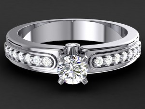 engagement ring model 007 3D-printmodel