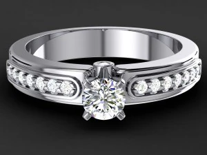 engagement ring model 007 3D Print Model