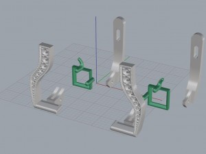 princess earring 3D प्रिंट मॉडल