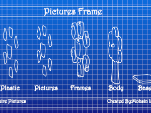 pictures frame animated Modelo 3D