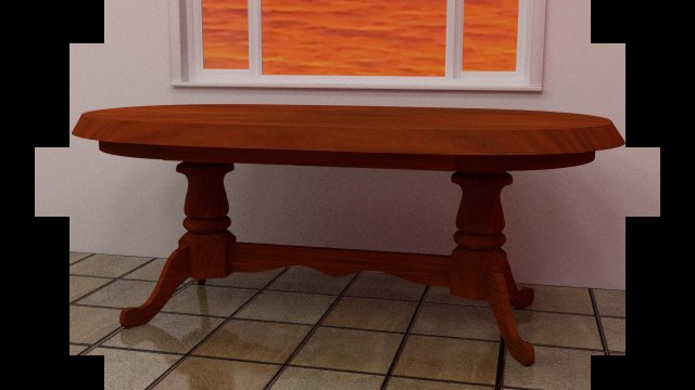 woden table 3D Model .c4d .max .obj .3ds .fbx .stl .blend 