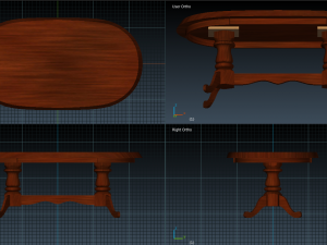 woden table 3D Model