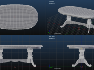 woden table 3D Model