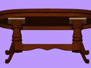 woden table 3D Model