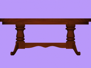 woden table 3D Model
