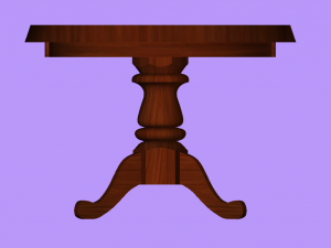 woden table 3D Model