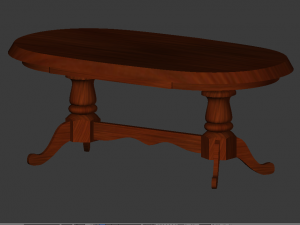 woden table 3D Model